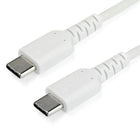 StarTech Câble USB-C vers USB-C de 2 m - Blanc-Chargez vos appareils à l'aide d'un câble USB 2.0 haut de gamme conçu pour résister à votre utilisation quotidienne