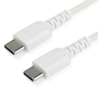 StarTech Câble USB-C vers USB-C de 2 m - Blanc-Chargez vos appareils à l'aide d'un câble USB 2.0 haut de gamme conçu pour résister à votre utilisation quotidienne