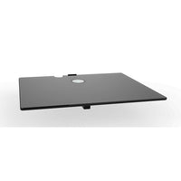 TygerClaw – Tablette unique pour lecteur DVD, 9 x 15 x 12 po, noir-Support pour lecteur DVD à une étagère en verre noir