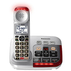 Panasonic - Téléphone sans fil amplifié 50Db avec répondeur numérique-Mémoire/Répertoire : 100 éléments (16 caractères / 24 chiffres)