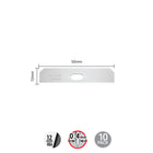 OLFA - Lame de sécurité à double tranchant avec bord à 90 degrés SKB-7 pour SK-7 - argent - paquet de 10-Acier argenté à outils japonais à haute teneur en carbone