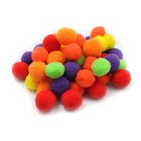 Charles Leonard – Pompons à poils doux pour art, couleurs vives, 1 po, 600/paquet (CHL69516)-Balles velues pompons parfaites pour des poupées et des décorations