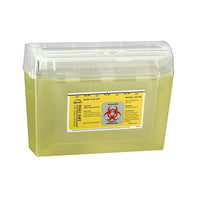 Bemis – Collecteur pour objets piquants, trousse complète à montage mural, jaune (125040-1)-Collecteur pour objets piquants idéal pour endroits publics ou pour le travail
