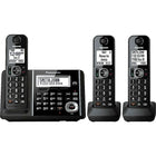 Panasonic - Répondeur numérique sans fil KXTGF343B avec 3 combinés-Comprend la base et deux combinés supplémentaires