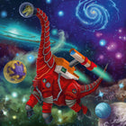 RAVENSBURGER - Dinosaurs in Space  3x49p-Dimensions: 7,6 po L x 10,8 po l x 1,5 po H