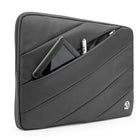 13,3 po Housse de Protection Ordinateur Portable, Laptop Sleeve Case PC Netbook Ultrabook Sacoche Compatible 15-15,6 po, Gris-Poche extérieure arrière parfaite pour ranger les accessoires