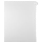 Markmaker - Intercalaires imprimes Legal, Blanc, 1/15th coupe, format lettre, sans trous, 25 tabs/PQT, 5 PQT/Boite, Numero 121-Intercalaires imprimes Legal