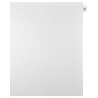 Markmaker - Intercalaires imprimes Legal, Blanc, 1/15th coupe, format lettre, sans trous, 25 tabs/PQT, 5 PQT/Boite, Numero 121-Intercalaires imprimes Legal