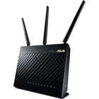 ASUS - Routeur Gigabit sans fil AC1900 bibande RT-AC68U-Taux de données bibandes combinés de 1900 Mbps permettant une performance 3x plus rapide que les routeurs 802.11n