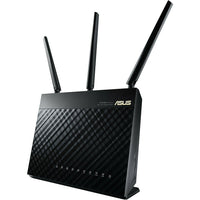 ASUS - Routeur Gigabit sans fil AC1900 bibande RT-AC68U-Taux de données bibandes combinés de 1900 Mbps permettant une performance 3x plus rapide que les routeurs 802.11n
