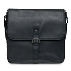 Mancini - Sac messager pour ordinateur portable/tablette de 12 po avec poche anti-RFID - noir-Sac messager