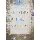 Cartes de Noël, Christmas Love (anglais), paq./12-Avec embellissements métallisés ou de paillettes