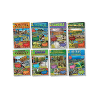 Ensemble de tableau d'affichage des biomes des ressources pédagogiques de North Star-Conçues de manière créative pour ressembler à des pages de bandes dessinées, ces affiches offrent une approche innovante des sujets scientifiques classiques