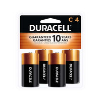 Duracell - Coppertop Piles C - paquet de 4-PILES LONGUE DURÉE CONÇUES POUR LA FIABILITÉ?: Les piles alcalines Duracell Coppertop offrent une puissance et une performance durables sur lesquelles vous pouvez compter et ainsi utiliser dans vos appareils électroniques à la maison ou en déplacement