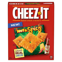 Cheez-It Craquelins Chauds Et Épicés - 200g-Craquelins en collation de petite taille avec une saveur emblématique de gros fromage et une bouchée croustillante