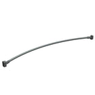 ASI – Tringle de douche, 60 po-Tringle à rideau de douche incurvée avec des supports de fixation fabriqués en alliage d'acier inoxydable 18-8, type 305