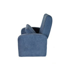 Uncaged Ergonomics STASH Chaise enfant pliante rembourrée avec rangement intégré, pouf (BLEU)-2