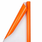 JAM Paper -  Emballage cadeau - Papier d'emballage brillant - 25 pieds carrés par rouleau - Orange - 2/paquet-Taille : 50 pieds carrés au total (25 pieds carrés par rouleau)