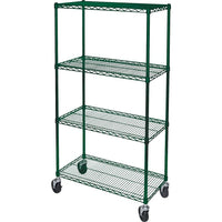 Kleton - Chariots En Treillis Métallique, Fini Époxy, 36po x 80po x 24po, Capacité 800 Lb-Capacité 800 lb