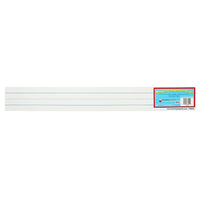 Larges bandes de phrases blanches aimantées de Dowling Magnets, 24 x 3 po-Blanc