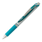 Pentel - Stylo gel EnerGel remplissable avec prise - Rétractable - 0,7 mm - Encre turquoise-Stylo gel à séchage rapide