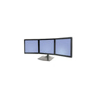 Ergotron DS100, pied pour trois écrans sur bureau, noir-Noir