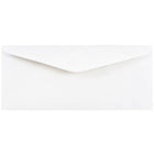 JAM Paper Enveloppes format livret à rabat commercial gommé, 4 1/2 x 10 3/8 po, blanches, 1000 par paquet-Blanc