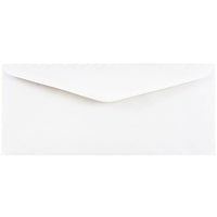 JAM Paper Enveloppes format livret à rabat commercial gommé, 4 1/2 x 10 3/8 po, blanches, 1000 par paquet-Blanc
