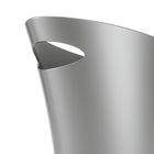 Umbra - Poubelle Skinny, argenté, 3/pqt-Malgré son profil mince, ce bac en polypropylène a une capacité de 7,5 L et comporte une poignée pour faciliter le transport