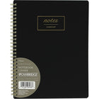 Cambridge® – Cahier de notes relié à spirale WorkStyle, format moyen de 9 1/2 po x 7 1/2 po, noir (06968)-80 feuilles, 9 1/2 po x 7 1/4 po