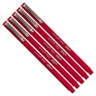 JAM Paper - Stylo Le Pen - rouge - paquet de 5 (7655884g)-Couleur : Rouge