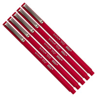 JAM Paper - Stylo Le Pen - rouge - paquet de 5 (7655884g)-Couleur : Rouge