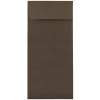 JAM Paper #10 Enveloppes commerciales avec politique - 4,125" x 9,5" - Marron chocolat recyclé - Paquet de 50-Couleur : Marron chocolat