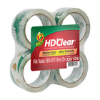 Ruban d’emballage très résistant HD ClearMC de marque DuckMD - 48 mm x 50 m - Transparent - paquet de 4-Ruban d'emballage robuste pour boîtes de poids moyen