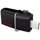 Sand Disk Clé USB 3.0 double Ultra, 64 Go, (SDDD2-64G-C46)-Se détecte automatiquement lorsque la clé est branchée à une tablette ou à un téléphone intelligent avec capacité OTG