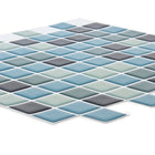 CTG Brands Square Glossy Wall Tile, 10" x 10", Blue, 6 Pack-Dimension parfaite : chaque feuillet de dosseret mesure 25,4cm L x 25,4cm H (10" L x 10" H) (environ 0,39 mètres carrés/4,17 pieds carrés par carton)