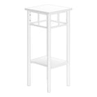 Monarch Specialties - 3279 Table D'Appoint - 28 po H/Blanc/Metal Blanc-Garantie : 1 an limite pour les pieces
