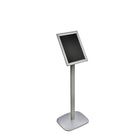 Azar Displays – Présentoir de plancher à cadre incliné, 11 x 8,5 po (300240-SLV)-Structure encliquetable