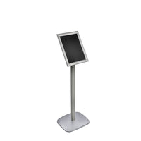 Azar Displays – Présentoir de plancher à cadre incliné, 11 x 8,5 po (300240-SLV)-Structure encliquetable