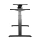 Bureau assis-debout électrique à deux moteurs de 25 L po de TygerClaw - Cerise-Plage de hauteur programmable, personnalisant les réglages min/max pour s'adapter aux objets environnants (meubles de rangement sous bureau)