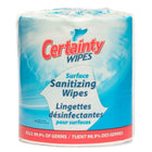 Certainty - Lingettes désinfectantes pour surfaces - non parfumé - 8" x 6" - 1500 lingettes par rouleau - Paquet de 2-Assainissement