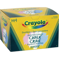 Crayola® – Craie de couleur sans poussière, paq./144-Sans poussière