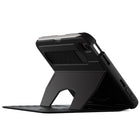 Étui Folio avec support magnétique Zugu pour iPad mini 7e génération (A17 Pro) et iPad mini 6e génération 8,3" (2021) - Noir-Cuir synthetique mat externe de haute qualite