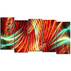 Designart – Art abstrait imprimé sur toile, spectacle de lumière, 5 panneaux (PT3021-1084)-Impression