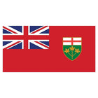 Drapeaux provinciaux - Ontario, 4 x 6 po, 12/paquet-Drapeau rectangulaire de 4 x 6 po