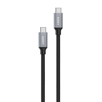 Câble de chargement AUKEY USB C vers C PD - 2 mètres-Couleur Noir, Nylon tressé