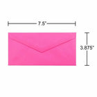 JAM Paper - Enveloppes colourées Monarch - 3,875 x 7,5 - Rose ultra fuchsia - Paquet de 50-Quantité : 50 enveloppes par paquet