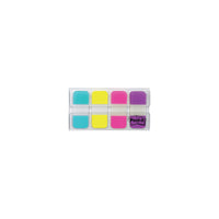 Onglets Post–it – 0,625 in l x 1,5 in H (15,8 mm l x 38,1 mm H) – 4 couleurs – paquet de 40-0,625 x 1,5 po, couleurs variées
