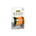 Ruban washi Scotch,0,39 po x 196 po, 5 rouleaux/paquet (C1017-5-P5)-Multicolore