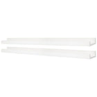 nexxt – Tablette pour cadres Edge FN00402-4MC, 44 po x 4 po, blanc, paq./2-Matériau: les étagères murales flottantes sont faites de panneaux de fibres de bois à densité moyenne (MDF) de haute qualité et durables qui assurent la stabilité. Comptez sur l'étagère pour garder vos articles sains et saufs, avec une finition visuellement agréable